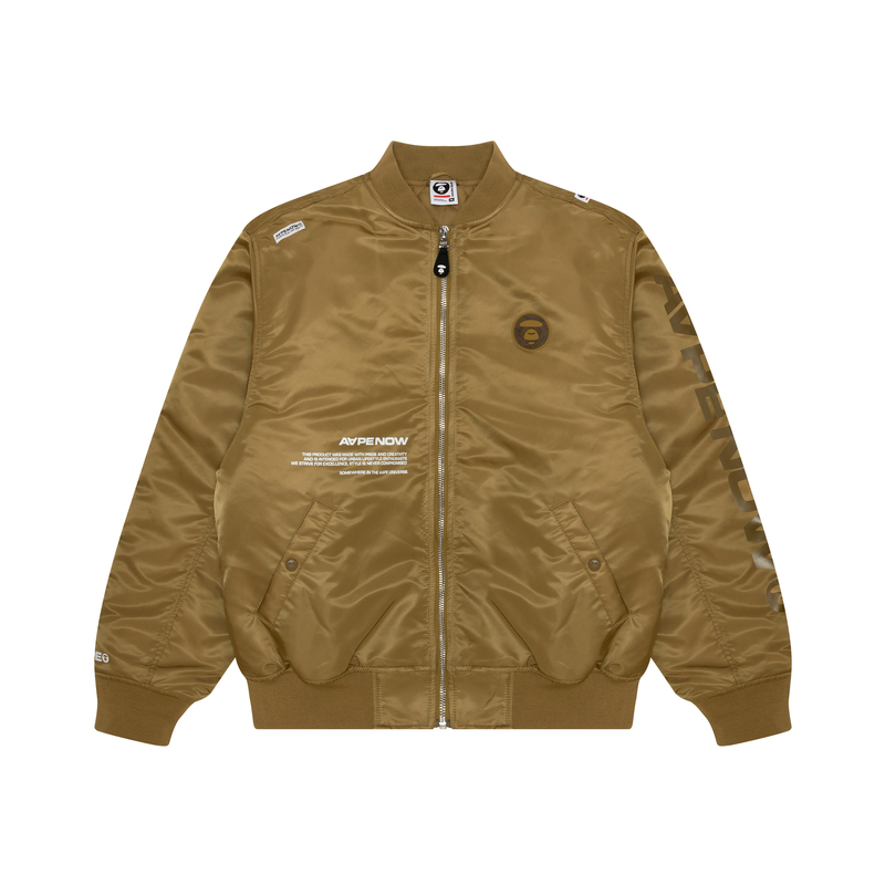 Order Aape猿人脸补丁字母印花长袖休闲夹克男款 AAPJKM7596XXL