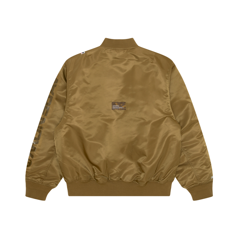 Lookbook Aape猿人脸补丁字母印花长袖休闲夹克男款 AAPJKM7596XXL