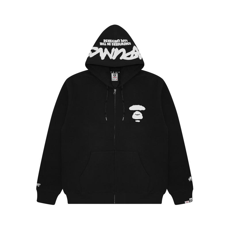 AAPE Ape Face Print Hoodie Long-Sleeve Casual Sweatshirt AAPSWMA331XXL