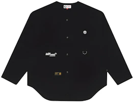 AAPE Ape Logo Badge Single-Breasted Jacket Men’s Long Sleeve Outerwear AAPTPM0498XXE AAPE Ape Logo Badge Single-Breasted Jacket Men’s Long Sleeve Outerwear AAPTPM0498XXE