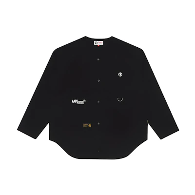AAPE Ape Logo Badge Single-Breasted Jacket Men’s Long Sleeve Outerwear AAPTPM0498XXE
