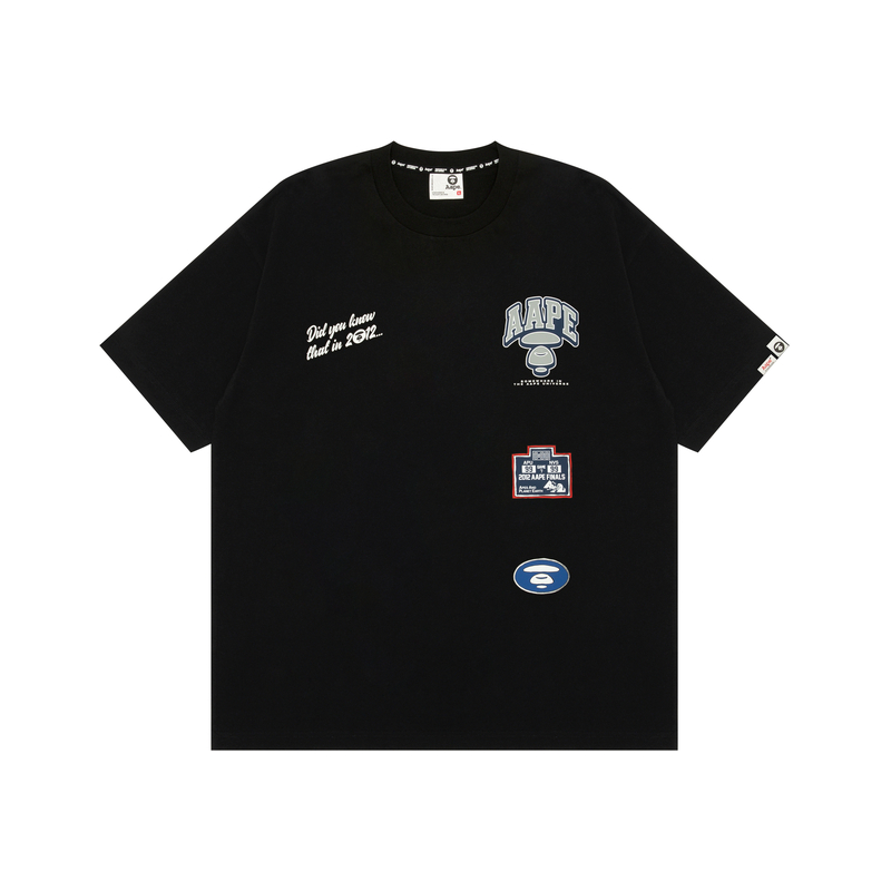 AAPE Ape Logo Graphic Crewneck Short Sleeve T-Shirt AAPTEM1440XXM