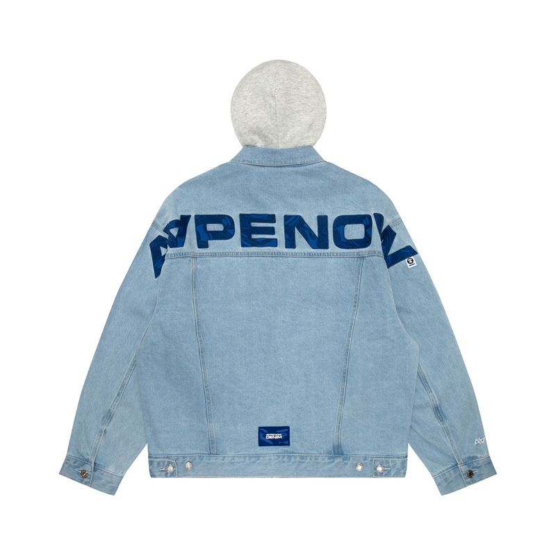 Purchase 아페 로고 패치 탈부착 후드 남성 데님 재킷. AAPLJM7641XXM