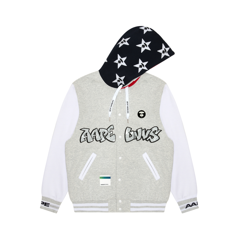 AAPE Ape Logo Printed Loose Fit Hoodie Men’s Long Sleeve AAPSWMA366XAL