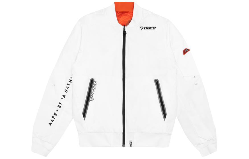 AAPE Ape Logo Reversible Camo Fleece Bomber Jacket for Men AAPJKM7331XXD