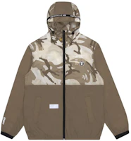 Aape Badge Letter Print Camouflage Panel Hooded Lightweight Jacket Men. AAPLJM7422XXG Aape Badge Letter Print Camouflage Panel Hooded Lightweight Jacket Men. AAPLJM7422XXG