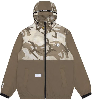 Aape Badge Letter Print Camouflage Panel Hooded Lightweight Jacket Men. AAPLJM7422XXG Order Aape Badge Letter Print Camouflage Panel Hooded Lightweight Jacket Men. AAPLJM7422XXG