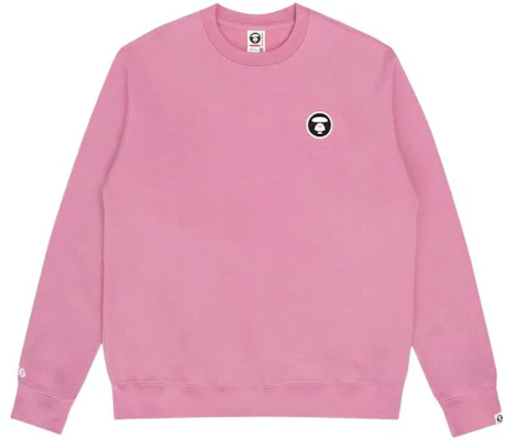 AAPE Badge Letter Print Pullover Hoodie for Men - Fleece Lined, Solid Color AAPSWM3804XXH 5