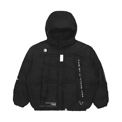 Aape Badge Letter Printed Cotton Hooded Jacket AAPJKM7462XXH