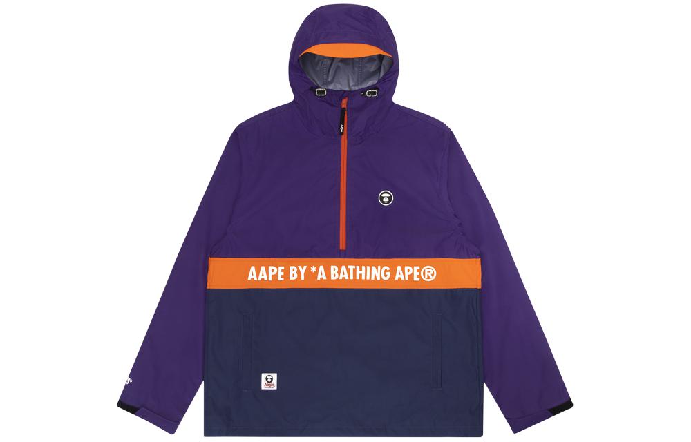 AAPE Badge Logo Colorblock Lightweight Jacket for Men AAPLJM7349XXE