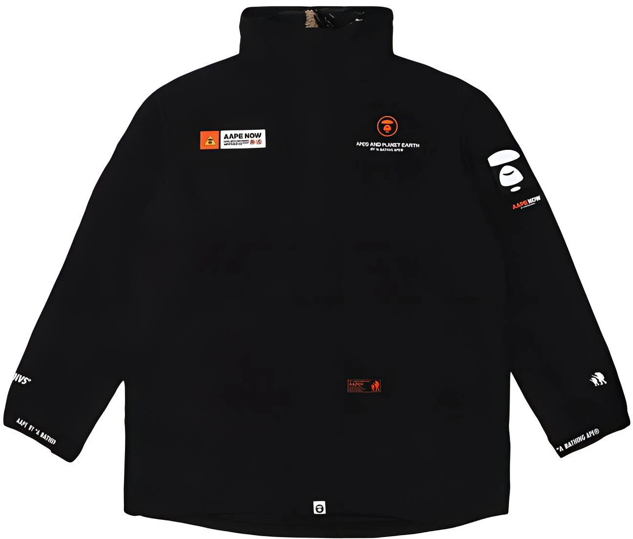 aape-black-ape-face-badge-embroidered-zip-up-fleece-jacket-aapjkm-7318-xxd