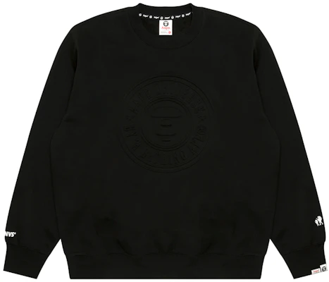 AAPE 黑色猿人頭圖案與字母印花設計圓領長袖衫 AAPSWMB338XXN Buy AAPE 黑色猿人頭圖案與字母印花設計圓領長袖衫 AAPSWMB338XXN