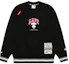 Buy AAPE Black Loose Fit Crewneck Long Sleeve Sweatshirt with Letter Embroidery AAPSWMA399XXM
