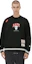 Details for AAPE Black Loose Fit Crewneck Long Sleeve Sweatshirt with Letter Embroidery AAPSWMA399XXM