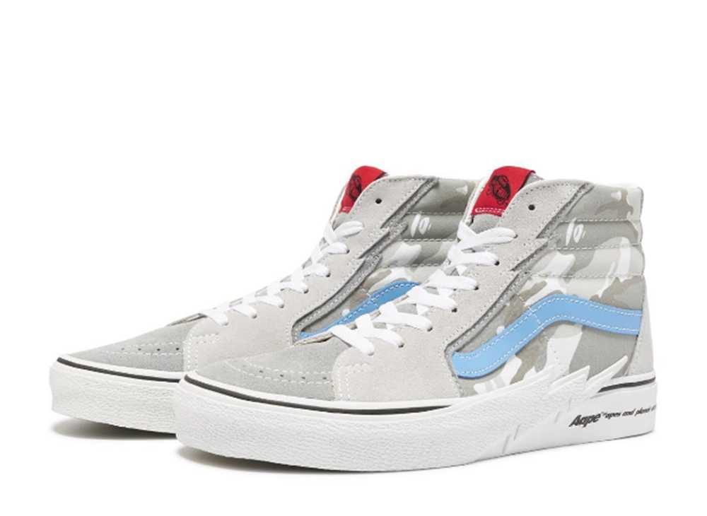 Buy AAPE BY A BATHING APE® x Vans Sk8-Hi Bolt 'Blanco' AAPE-VANS-SK8HI-BOLT-WH