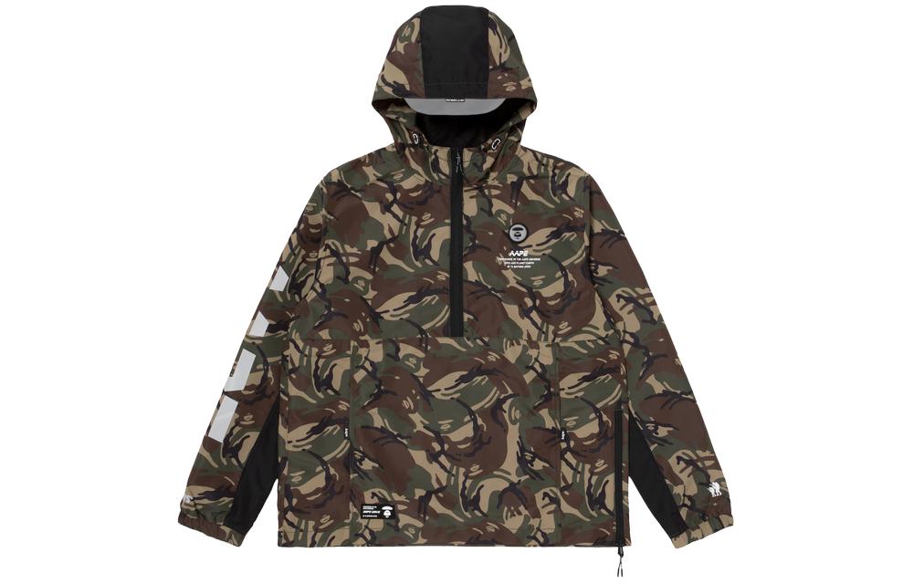 AAPE Camo Reflective Logo Badge Print Pullover Jacket AAPLJM7310XAD
