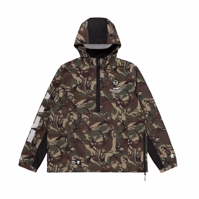 AAPE Camo Reflective Logo Badge Print Pullover Jacket AAPLJM7310XAD
