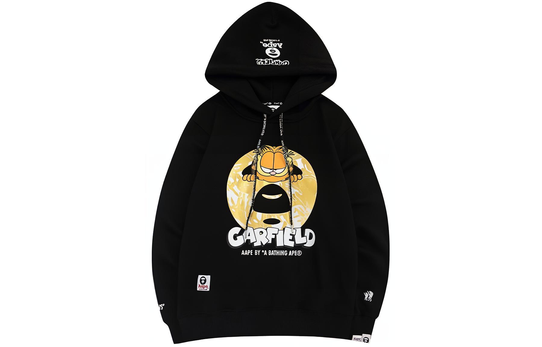 AAPE Cartoon Letter Graphic Relaxed Hoodie Unisex Pullover ASW9530XXH