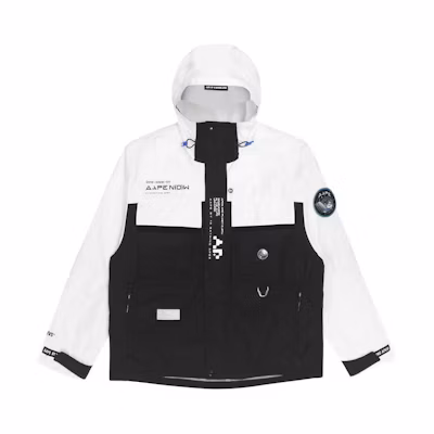 AAPE Colorblock Letter Full-Zip Hoodie Jacket for Men AAPLJM7459XXH