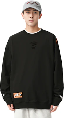 AAPE Crewneck Sweatshirt with Ape Face and Letter Print AAPSWMB362XXN Shop AAPE Crewneck Sweatshirt with Ape Face and Letter Print AAPSWMB362XXN