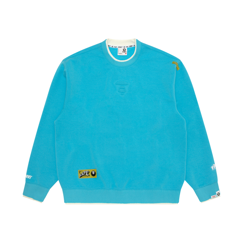 Purchase AAPE Crewneck Sweatshirt with Ape Face and Letter Print AAPSWMB362XXN