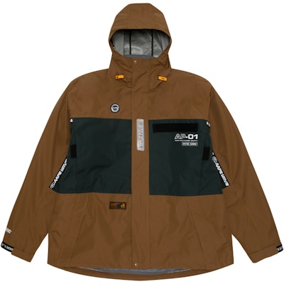 AAPE 남성용 탈부착 후드 카모 프린트 재킷. AAPJKM7541XXJ 2