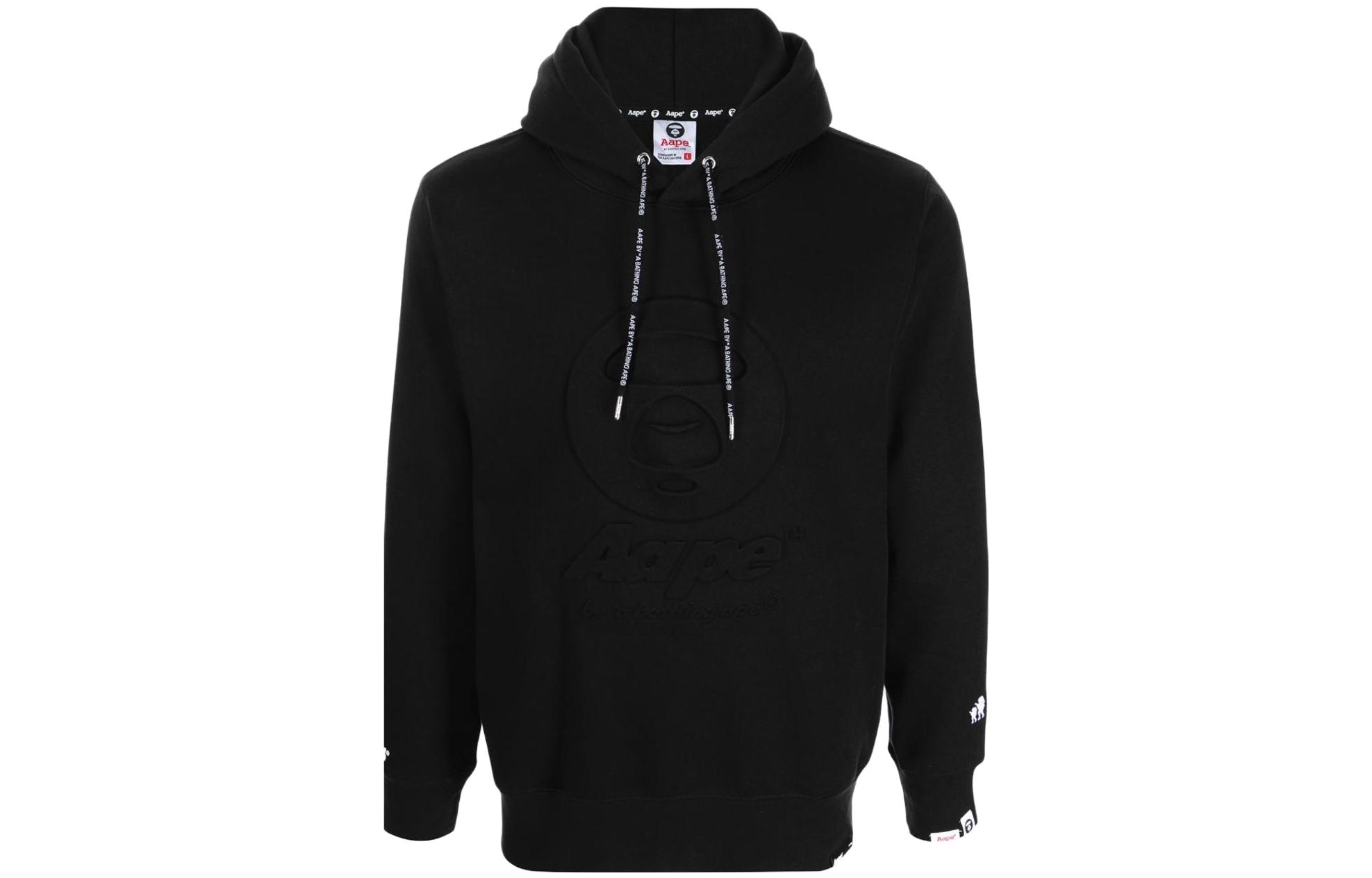 AAPE Embossed Logo Plain Hoodie Style 17384528