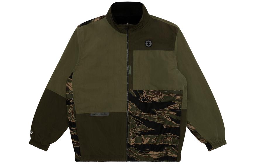 AAPE Fleece-Lined Camouflage Patchwork Jacket AAPJKM7463XXH