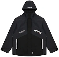 AAPE FW21 Letter Print Patchwork Hooded Jacket AAPLJM7490XXH AAPE FW21 Letter Print Patchwork Hooded Jacket AAPLJM7490XXH