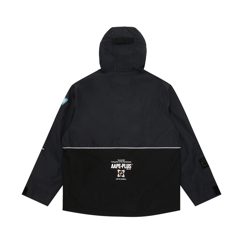 Lookbook AAPE FW21 Letter Print Patchwork Hooded Jacket AAPLJM7490XXH