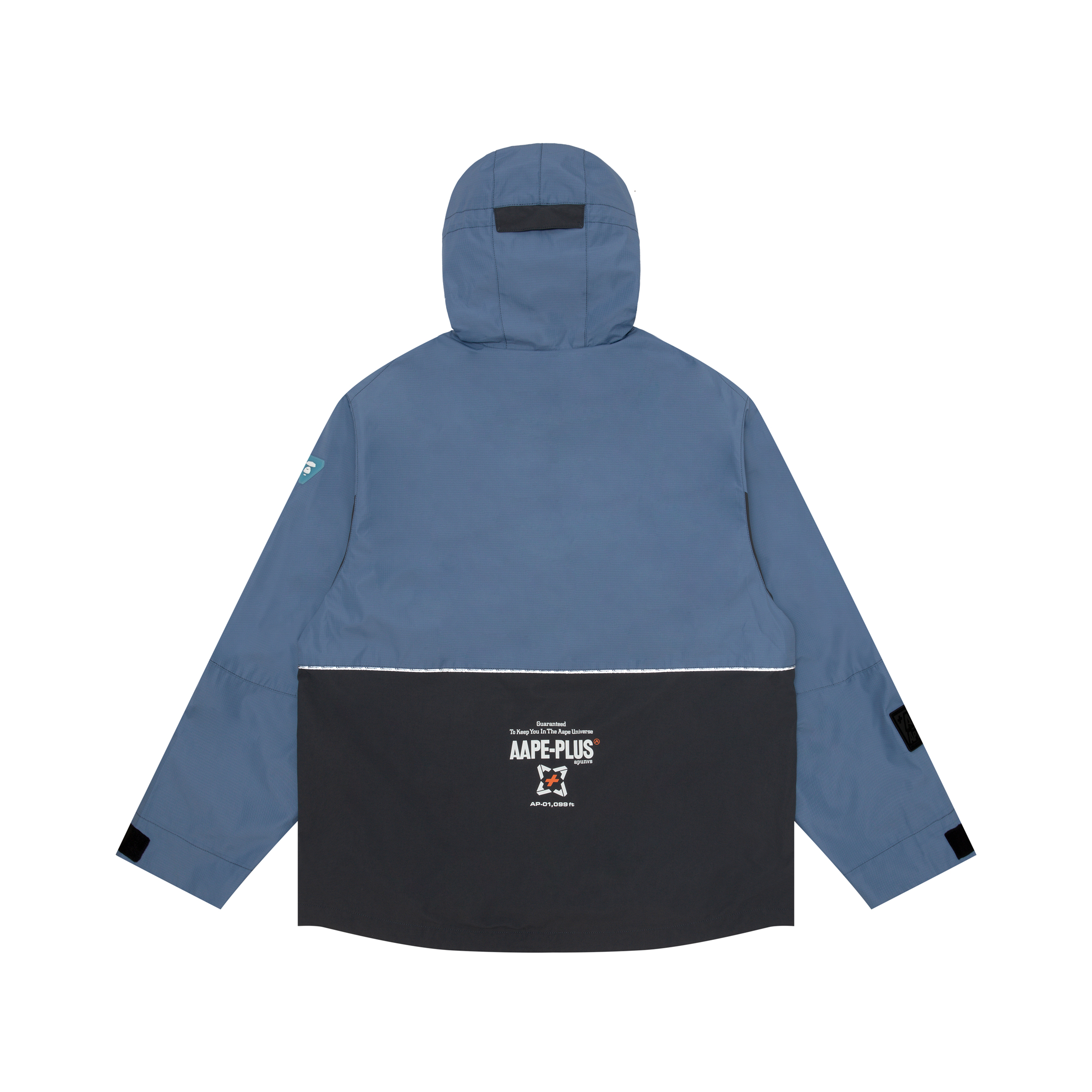 Purchase AAPE FW21 Letter Print Patchwork Hooded Jacket AAPLJM7490XXH