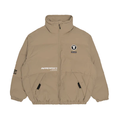 Aape FW22 Loose Fit Jacket with Logo Print and Ape Face Badge. AAPJKM7530XXJ