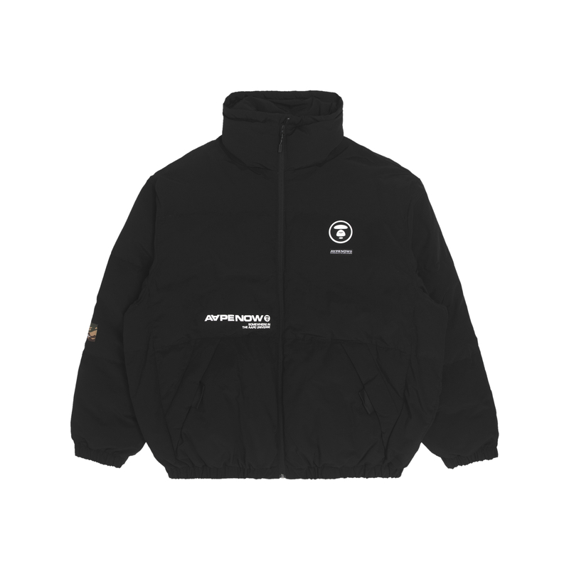 Shop Aape FW22 寬鬆版外套附標誌印花與猿人臉徽章. AAPJKM7530XXJ