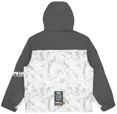 Chaqueta Aape FW22 Acolchada con Capucha y Estampado Patchwork. AAPDNM7553XAJ Lookbook Chaqueta Aape FW22 Acolchada con Capucha y Estampado Patchwork. AAPDNM7553XAJ