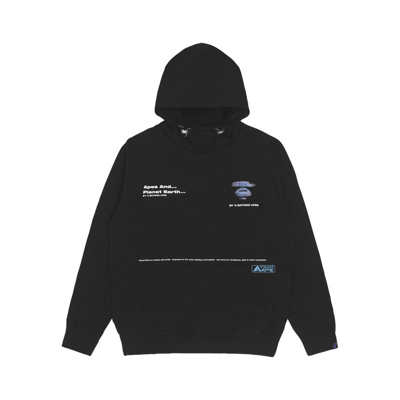 AAPE FW22 Ape Face Embroidered Logo Print Loose Hoodie AAPSWM3941XXJ