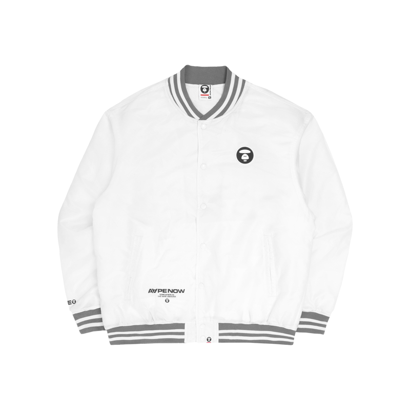 Order Aape FW22 남성용 에이프 페이스 로고 프린트 야구 재킷. AAPJKM7529XXJ