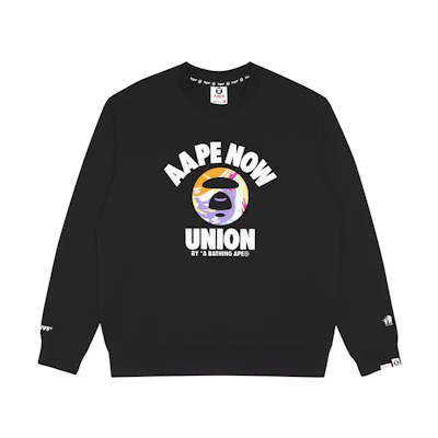 AAPE FW22 Camo Ape Logo Print Crewneck Fleece Sweatshirt AAPSWM3964XXJ