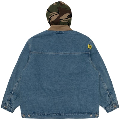 AAPE FW22 카모 에이프 프린트 데님 후드 자켓 블루. AAPJKM7545XAJ Lookbook AAPE FW22 카모 에이프 프린트 데님 후드 자켓 블루. AAPJKM7545XAJ