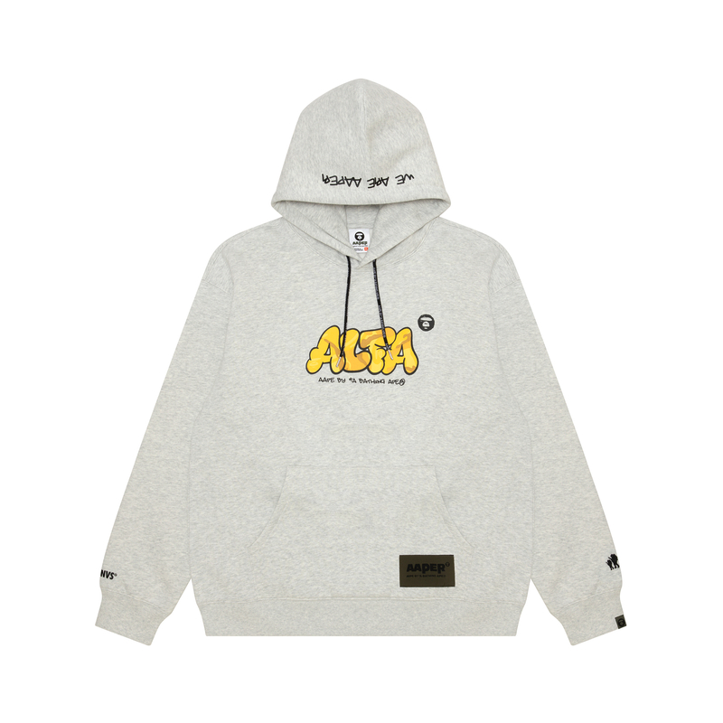 AAPE FW22 Camo Letter Graphic Print Loose Fit Fleece Hoodie White (Mens) AAPSWM3907XAJ