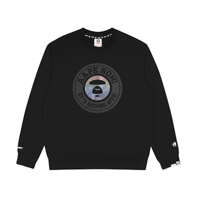 AAPE FW22 Camo Patchwork Crewneck Sweatshirt Fashion AAPSWM3960XXJ