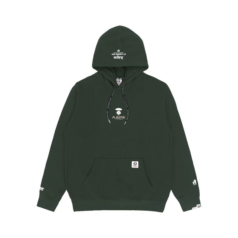 AAPE FW22 Camouflage Ape Logo Printed Fleece Pullover Hoodie Men AAPSWM3963XXJ