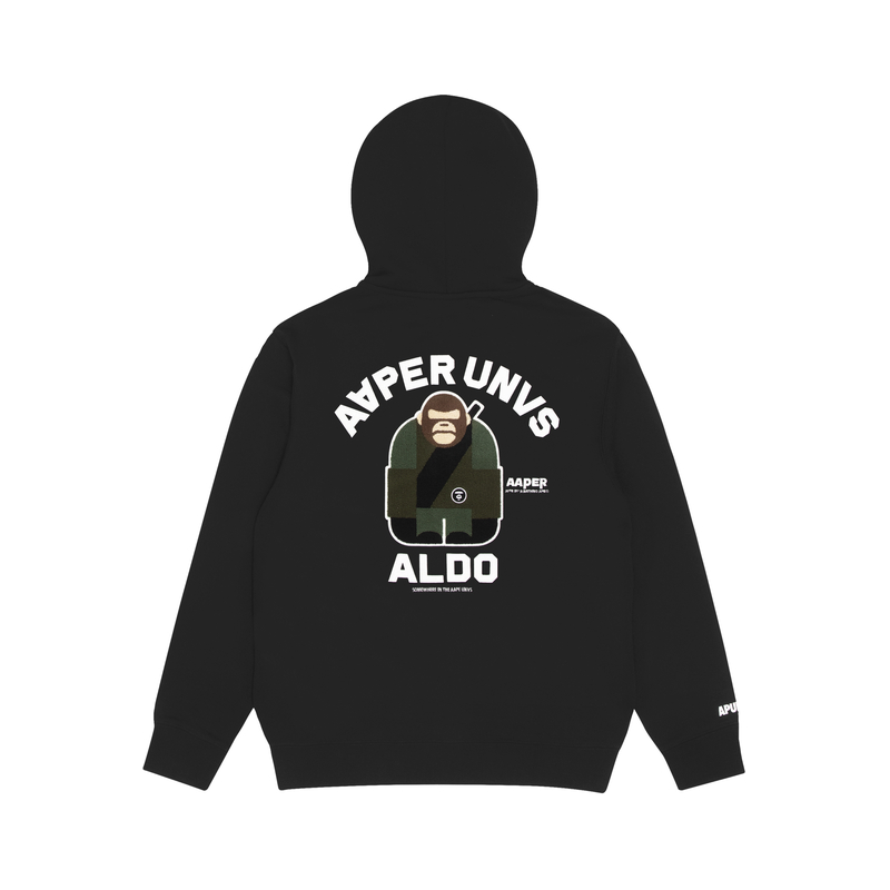 Lookbook AAPE FW22 Cartoon Print Fleece Sweatshirt Ape Troop Member Design AAPSWM3904XXJ