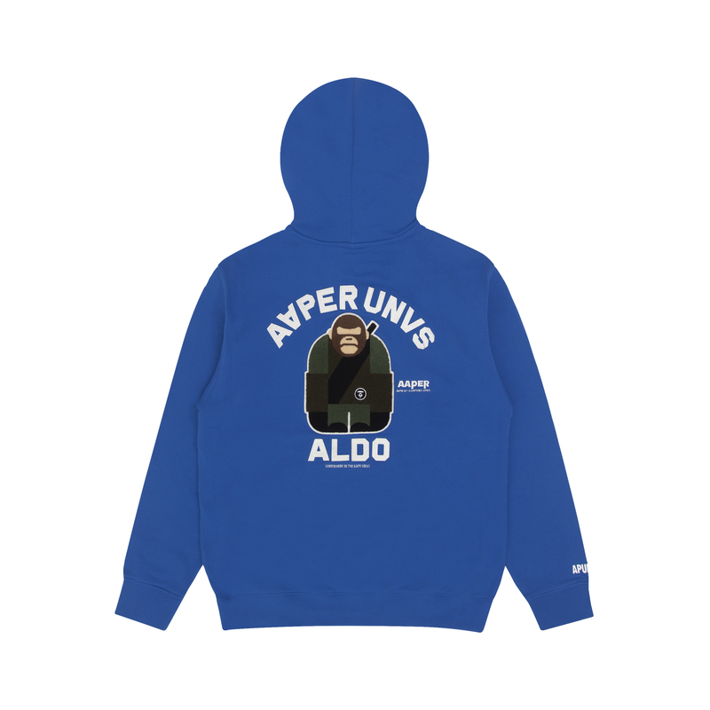 Purchase AAPE FW22 Cartoon Print Fleece Sweatshirt Ape Troop Member Design AAPSWM3904XXJ