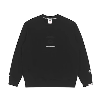 AAPE FW22 Casual Letter Print Crewneck Pullover Sweatshirt AAPSWM3977XXJ