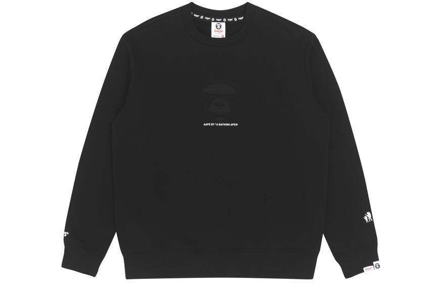 Order AAPE FW22 Casual Letter Print Crewneck Pullover Sweatshirt AAPSWM3977XXJ