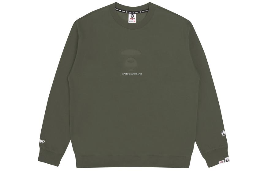 Purchase AAPE FW22 Casual Letter Print Crewneck Pullover Sweatshirt AAPSWM3977XXJ