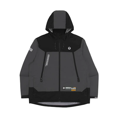 AAPE FW22 Colorblock Zip Pocket Letter Print Casual Hoodie Jacket Mens AAPLJM7538XXJ