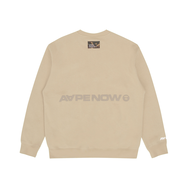 Purchase AAPE FW22 Crewneck Sweatshirt with Logo Patch and Letter Print Design AAPSWM3897XXJ