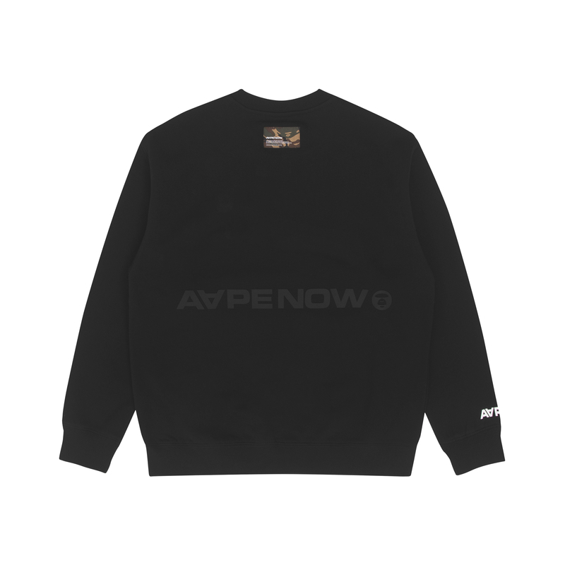Sizing AAPE FW22 Crewneck Sweatshirt with Logo Patch and Letter Print Design AAPSWM3897XXJ