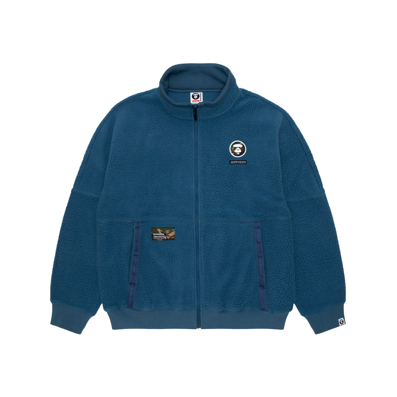 Order AAPE FW22 Fleece Ape Face Lettering Zip-Up Sweatshirt Loose Fit AAPSWM3896XXJ